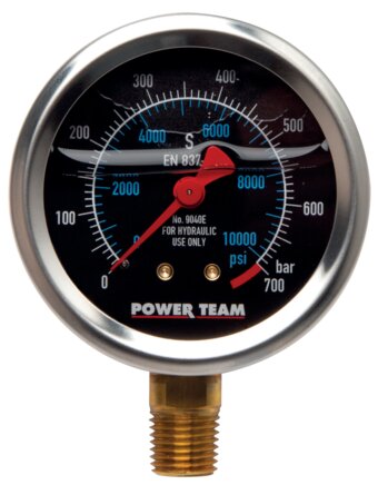 Exemplary representation: Glycerine manometer, vertical (Power Team Type 9040 E)