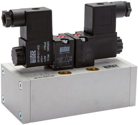 Exemplaire exposé: Électrovanne à impulsions 5/2 voies à impulsions ou 5/3 voies ISO-électrovanne