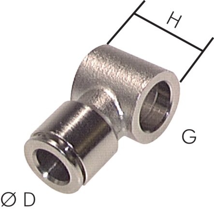 Exemplaire exposé: Raccords orientables angulaires en T, RiB 11, laiton nickelé