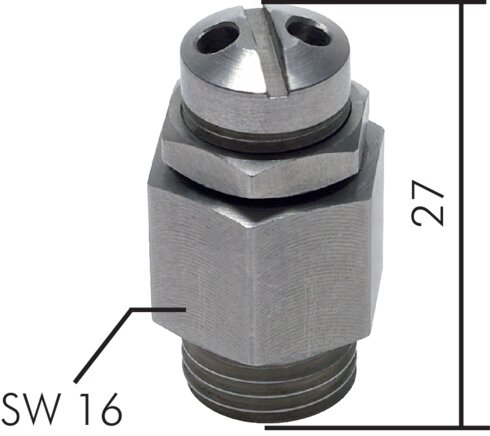 Exemplaire exposé: Mini soupape de sécurité (acier inoxydable 1.4305)